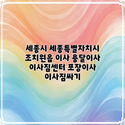 세종시 세종특별자치시 조치원읍 이사 용달이사 이사짐센터 포장이사 이사짐싸기